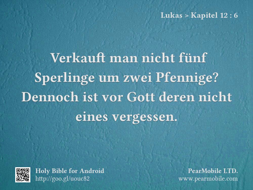 Lukas, Kapitel 12:6